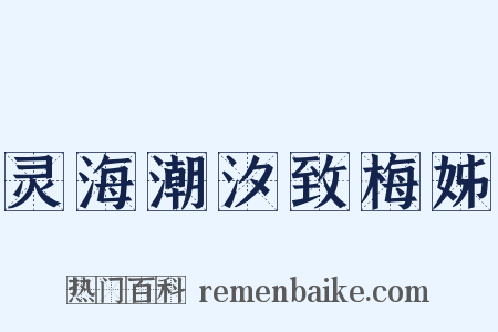 灵海潮汐致梅姊是什么意思的图片